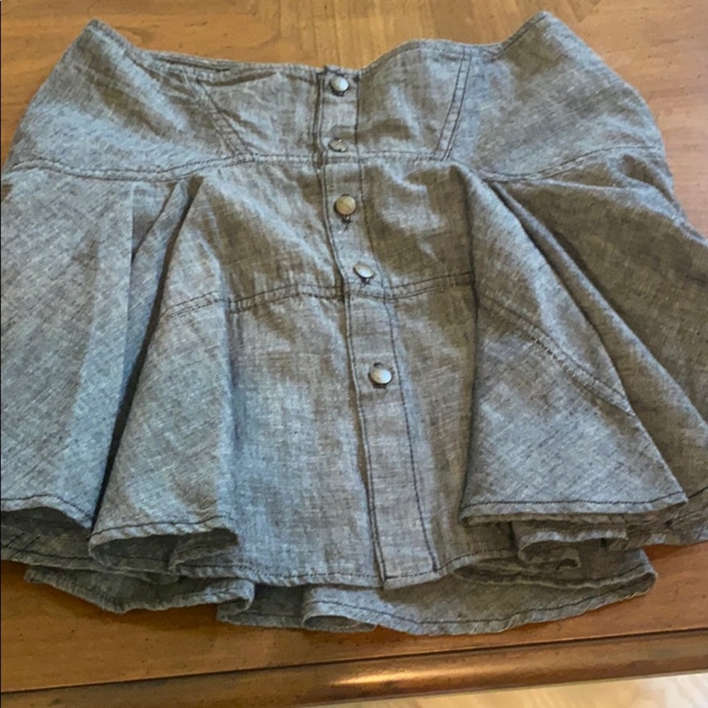Current Elliott size 0 chambray skirt